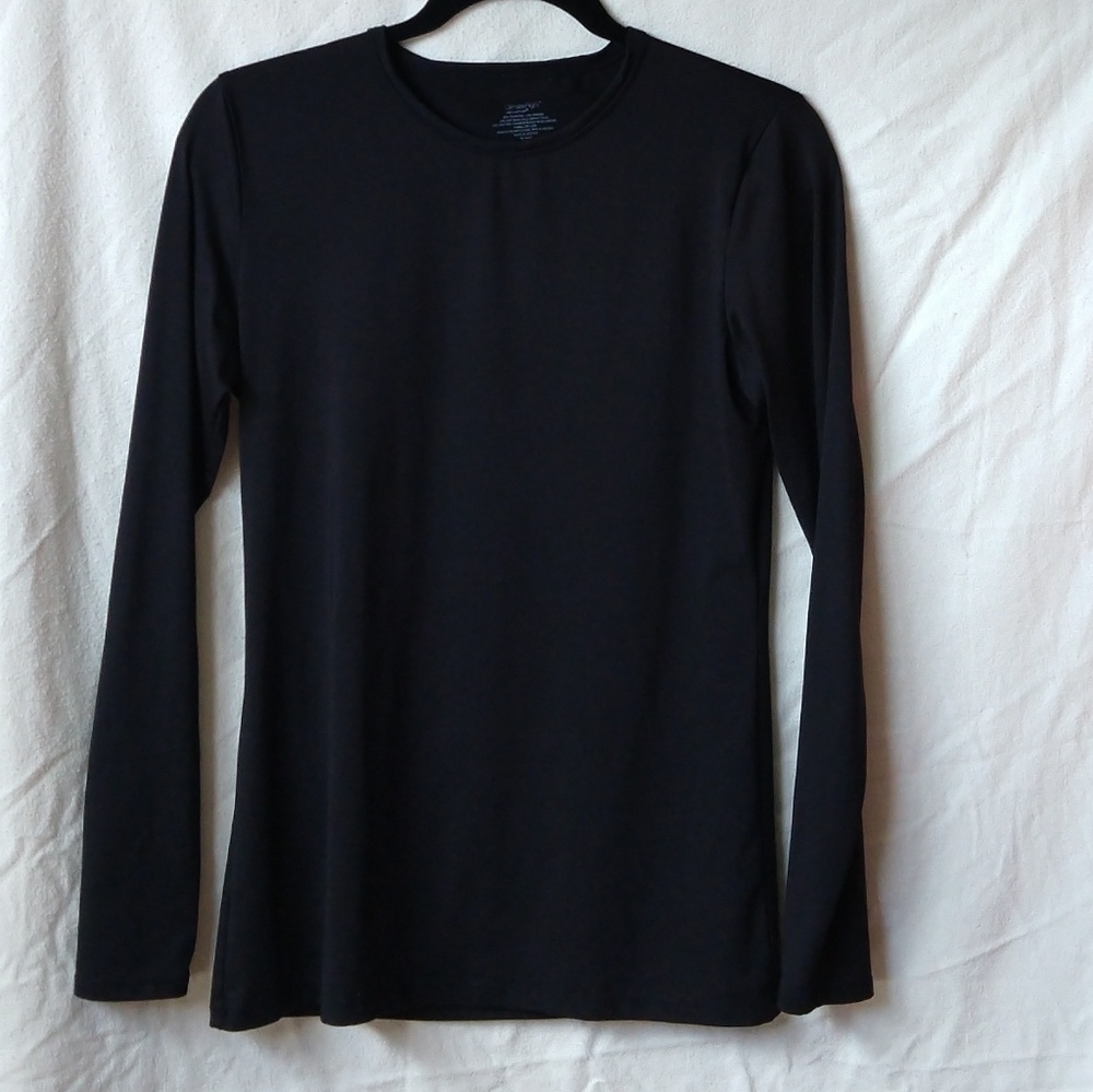 Women's Cuddl Duds Medium Black Long Sleeve tee